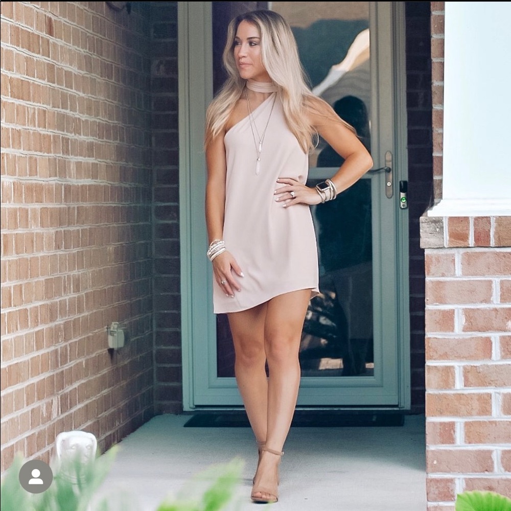 Pink Lily Mini Tie Dress
